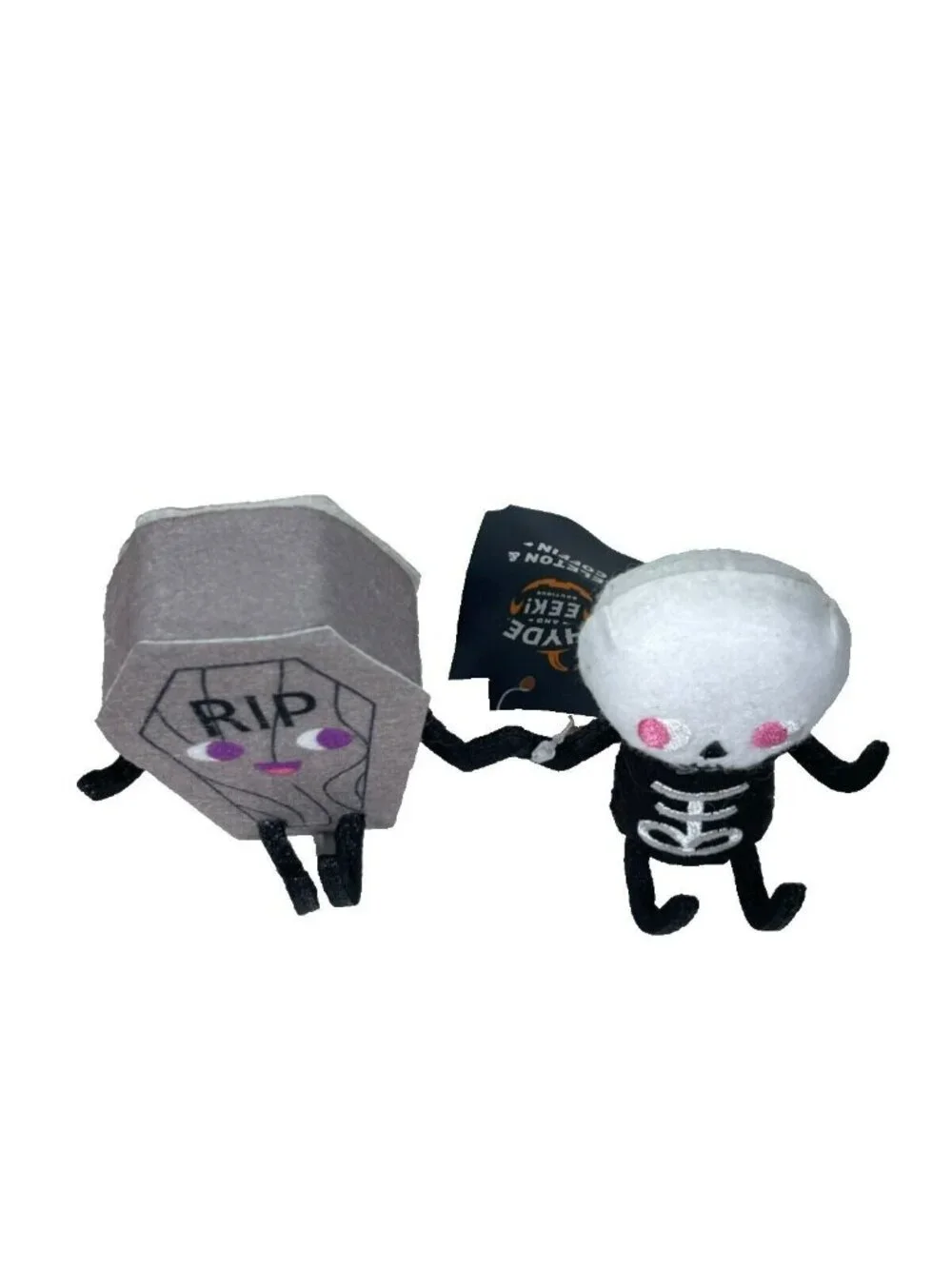 Target Hyde And Eek Felt Duo COFFIN & SKELETON Figures 6.5